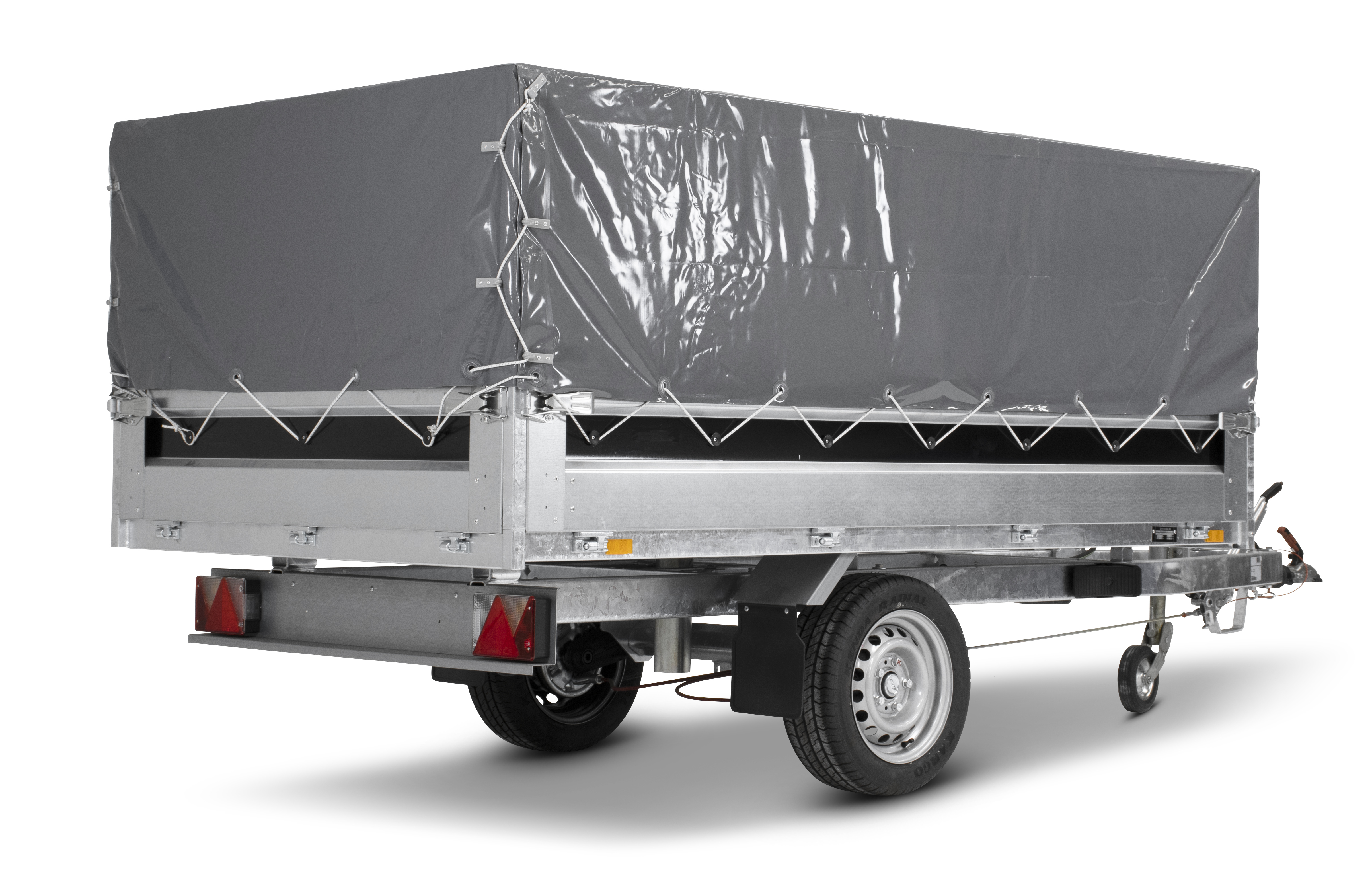 Tarpofix® Telo Per Rimorchio Auto 264 X 135 X 7,5Cm Incl. Corda - Foto 4