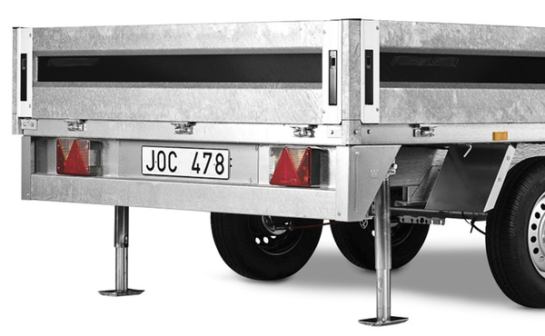 Accessori per rimorchi, 1 coppia di martinetti stabilizzatori per